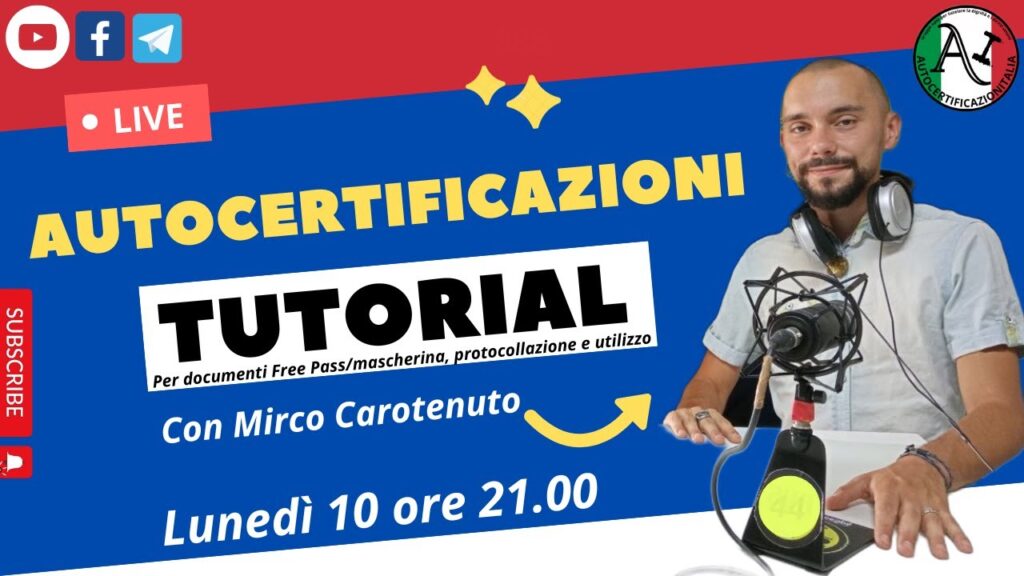 Autocertificazioni – Tutorial / Usare il sistema contro se stesso