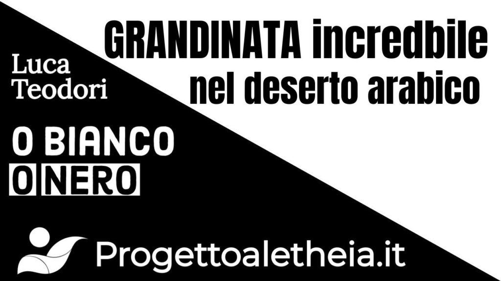 GRANDINATA incredibile nel deserto arabico