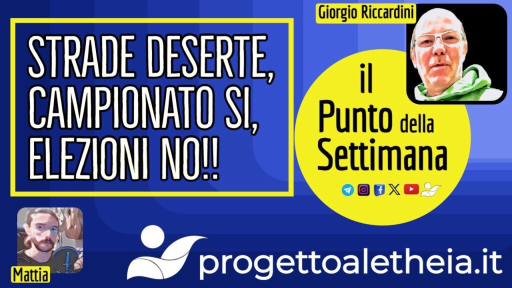 Strade deserte, campionato si, ELEZIONI NO!