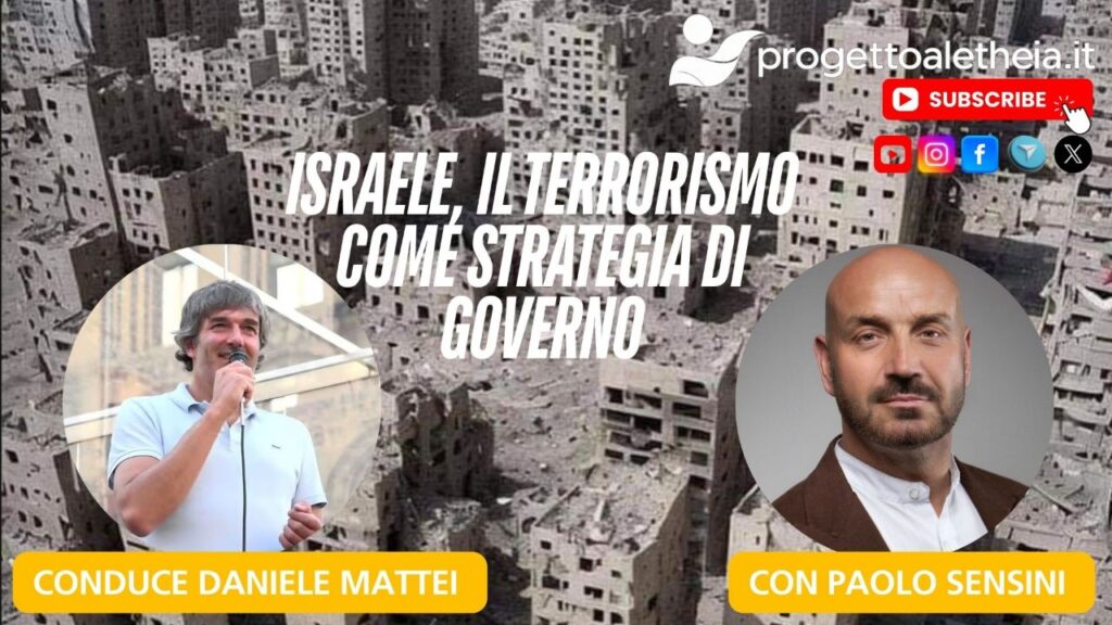 Israele, il terrorismo come strategia di governo – con Paolo Sensini – conduce Daniele Mattei